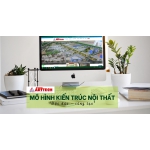 Cận cảnh bên trong mô hình nội thất với không gian đa chiều đầy sống động