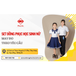 Set đồng phục học sinh nữ đẹp, may theo yêu cầu tại Phúc An