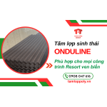 Những lý do tấm lợp sinh thái Onduline được dùng nhiều cho các dự án resort ven biển