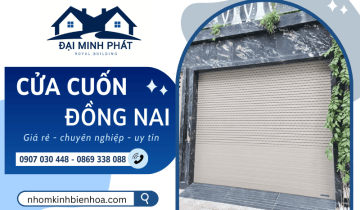 Cửa cuốn giá rẻ Đồng Nai tại Đại Minh Phát - Động cơ êm, chống trộm tốt