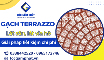 Gạch terrazzo TPHCM tiết kiệm chi phí lát sân, lát vỉa hè đô thị