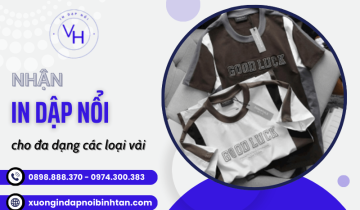 Vũ Huy nhận in dập nổi cho đa dạng các loại vải