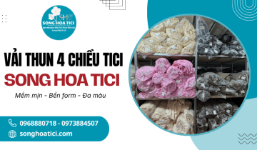 Vải thun 4 chiều tici kết chất lượng, đa dạng mẫu mã