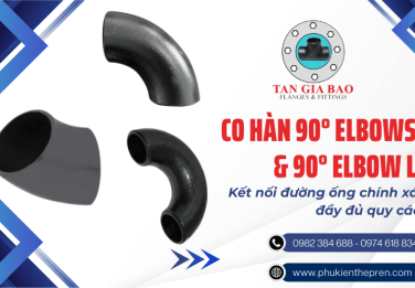 Co cút hàn 90° ELBOWSR và 90° ELBOW LR tiêu chuẩn dùng kết nối đường ống