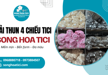 Vải thun 4 chiều tici kết chất lượng, đa dạng mẫu mã